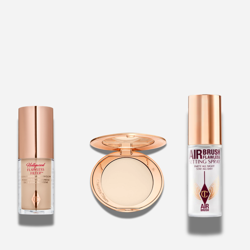 Charlotte Tilbury Mini Flawless Filter, Airbrush Powder & Setting Spray Travel Trio
